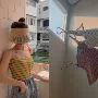 Áo trễ vai nữ mùa hè Áo vest sọc gió thanh lịch Phong cách Hàn Quốc gợi cảm sling retro kết hợp màu mỏng - Áo ba lỗ áo vest nữ hàn quốc