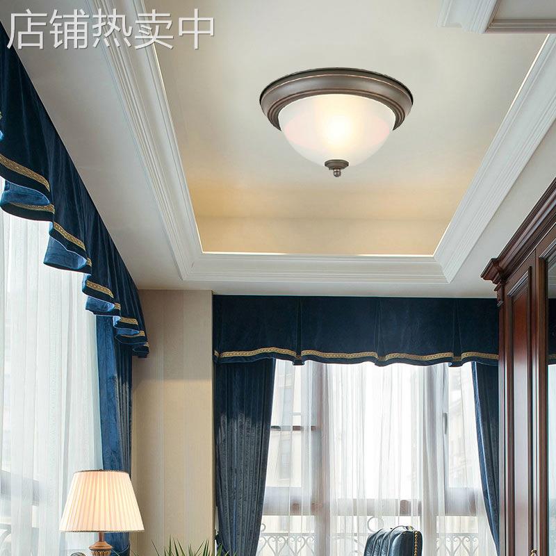 工程订单银色铁艺简美乡村风格吸顶灯储物室衣帽间阳台过道高品质