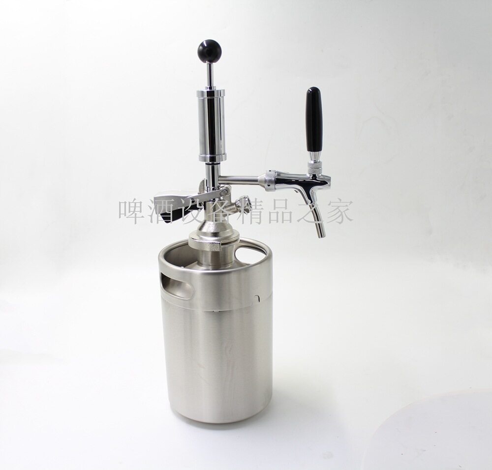 A5L不锈钢户外扎啤桶打酒器精酿啤酒简易手动A型打酒系统板式打