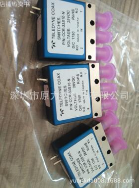 全新同轴开关CCR-33S10-N原厂 SPDT 28V F/S SMA Narrow body