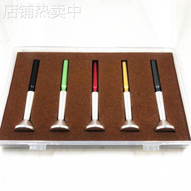 修表工具 金属油笔 注油笔 点油笔 机芯加油 含底座 一套5支装