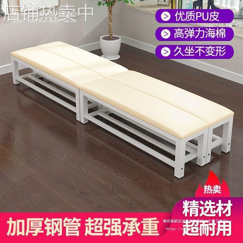 软包换鞋凳球馆理发店休息长板凳健身房商场长条沙发凳浴室换衣凳