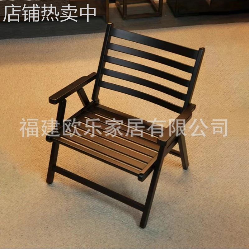 折叠椅凳子户外阳台竹实木便携式钓鱼马扎家用小桌椅休闲靠背椅子