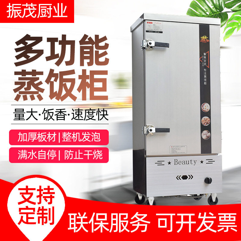 电热燃气蒸饭柜米饭馒头包子蒸饭车现货供应单双门多功能蒸饭柜