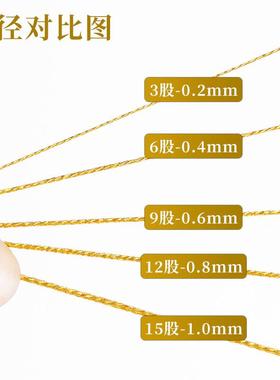 盒装金线72号股线编绳线手工36912编织绳手链线金丝股线材