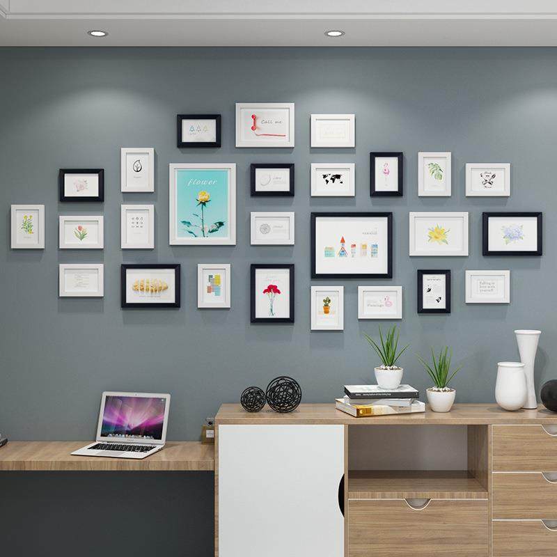 现代简约照片墙相框组合挂墙免打孔背景墙卧室客厅相框墙加洗照片,家居饰品,DIY亲子装饰画,淘宝优惠券,粉丝福利购,淘宝优惠卷