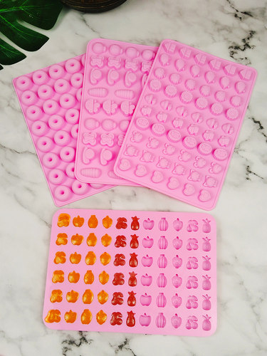 硅胶模具qq糖卡通模型送滴管自制