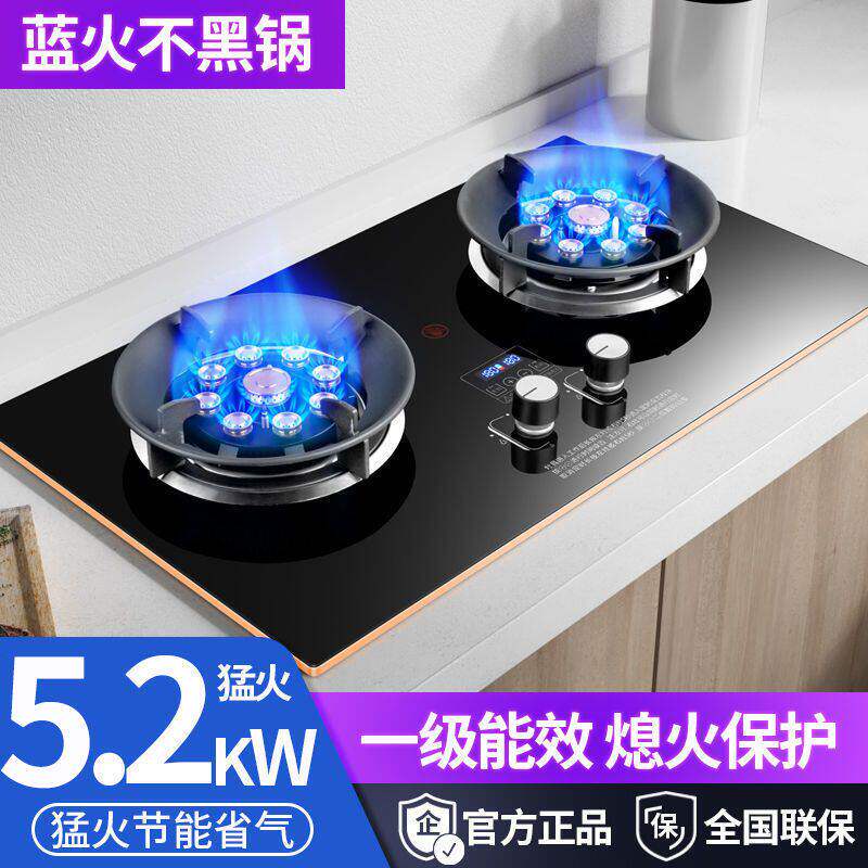 沃麦好太太煤气灶双灶家