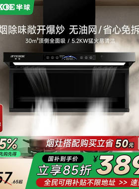 半球顶侧双吸家用厨房抽