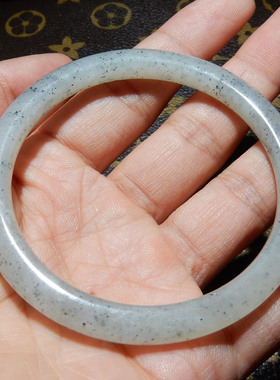 【和田玉青花籽料手镯】57mm 水墨纹款 国风女士玉镯