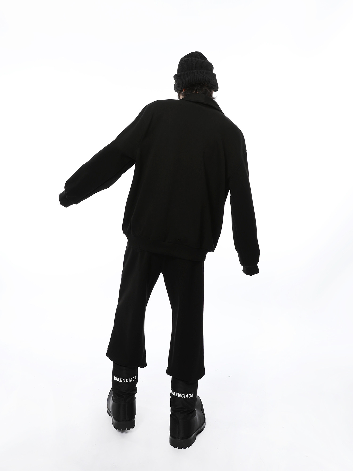 FUTUREBOY|아메리칸 캐주얼 하이엔드 쿠바 칼라 에어 레이어 풀오버 스웨트 셔츠 정장 스포츠 트렌디 브랜드 스웨트 팬츠