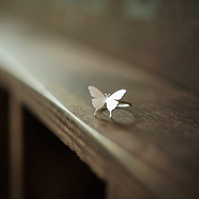 Day official Bless periphery The skies Third overall Flower Derivative Undead Silver Butterfly butterfly Ring Hanfu cos Ringin the Accessories/Fashion Jewelry, Ring/Ring  category - from Buy2taobao.com to provide professional Taobao agent buy service