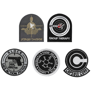 格洛克手臂刺绣布贴CAPSULE CORP战术魔术贴背包士气徽章自粘徽章