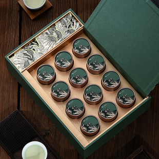 新款小罐茶包装盒空礼盒雀舌竹叶青龙井绿茶红茶通用茶叶礼盒空盒