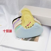 超薄款透气女童白色祙脚底短袜子1