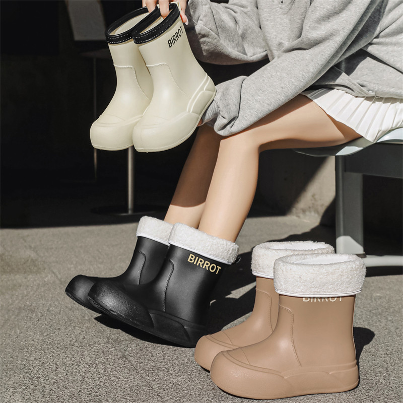 网红女款防水雨靴加绒保暖四季通用户外防滑雨靴成人厨房通勤胶鞋,女鞋,雨鞋,淘宝优惠券,粉丝福利购,淘宝优惠卷