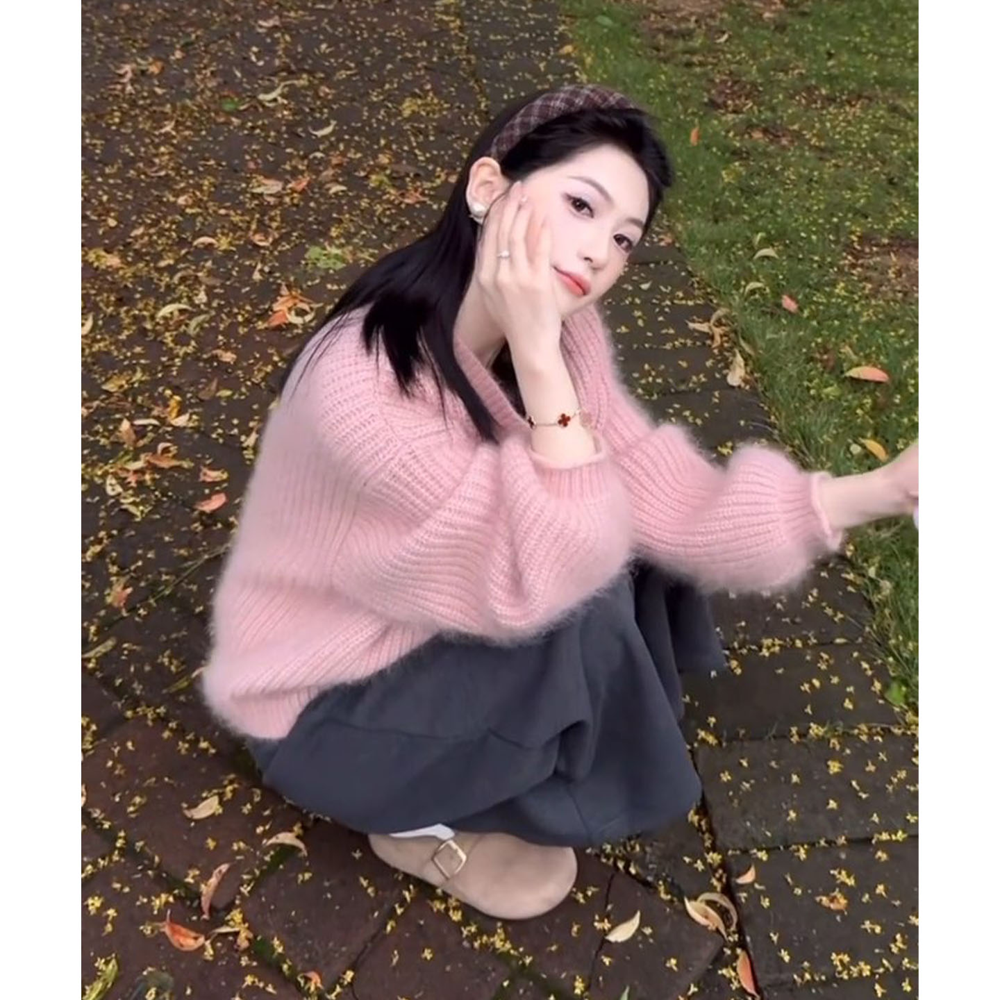 秋冬2025新款慵懒高级感套装裙女