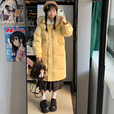 中长款羽绒棉服女款2025秋冬新款