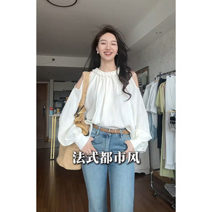 春秋2025新款 宽松减龄高级感上衣 韩系独特绝美轻熟小众不撞款 衬衫