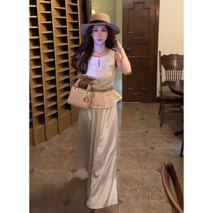 女潮 巨好看 夏天2025新款 爆款 高级感姐系贵感上衣半身裙两件套装