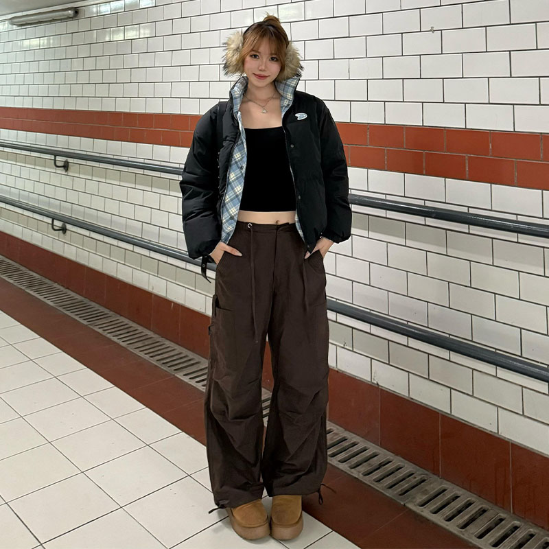 韩系立领羽绒棉服女冬季棉袄外套