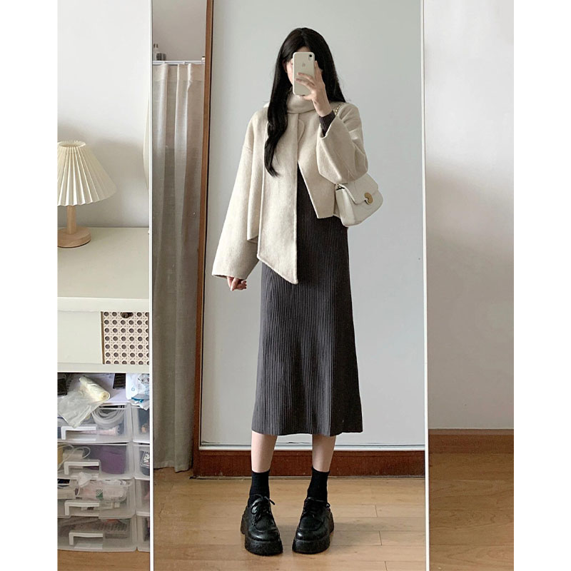 秋冬韩系小个子网红炸街时尚套装