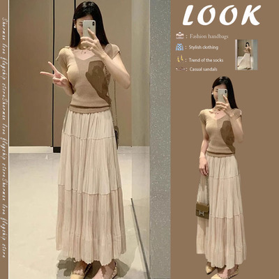 俏丝蔓2025夏装新款轻熟风套装女