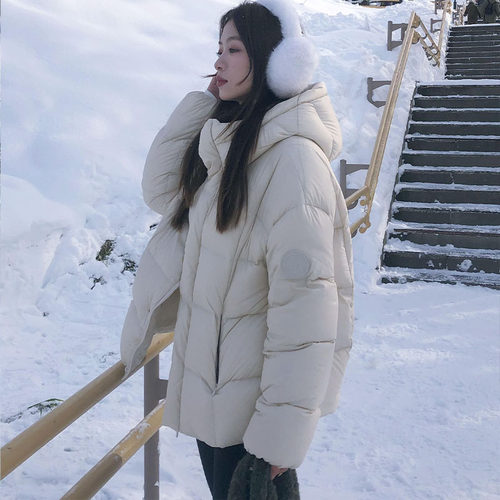 冬季高级感加厚保暖羽绒棉服外套