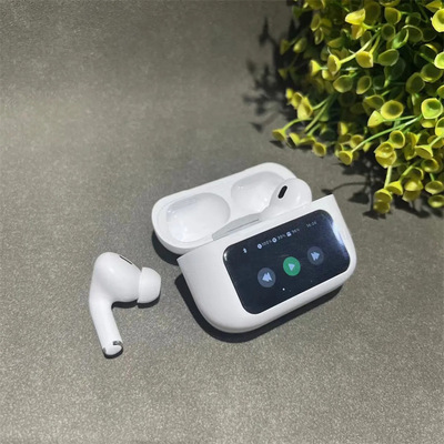 华强北新款九代pro3无线蓝牙耳机主动降噪智能触控彩屏15IOS适用