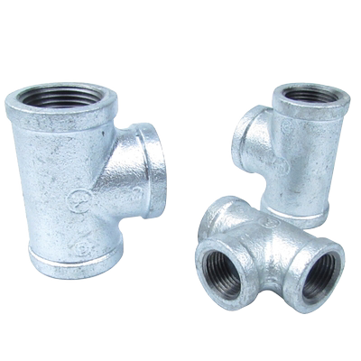 企标玛钢镀锌三通内丝接头