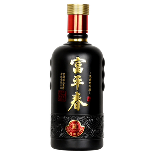 河南贾湖52度富平春藏纯粮发酵浓香型白酒瓶装500ml单瓶