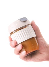 13.9元 包邮 猫厨 便携随行玻璃杯 350ml