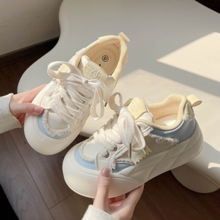 女童鞋2026新款春季儿童软底运动小白鞋女孩休闲面包大头鞋中大童