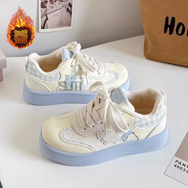 女童冬季保暖加绒星星小白鞋厚底棉鞋2026新款初中生运动休闲板鞋,童鞋/婴儿鞋/亲子鞋,棉鞋,淘宝优惠券,粉丝福利购,淘宝优惠卷