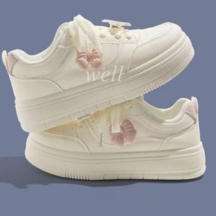 女童鞋运动鞋春秋季2025新款儿童鞋子学生小白板鞋中大童卡通女孩