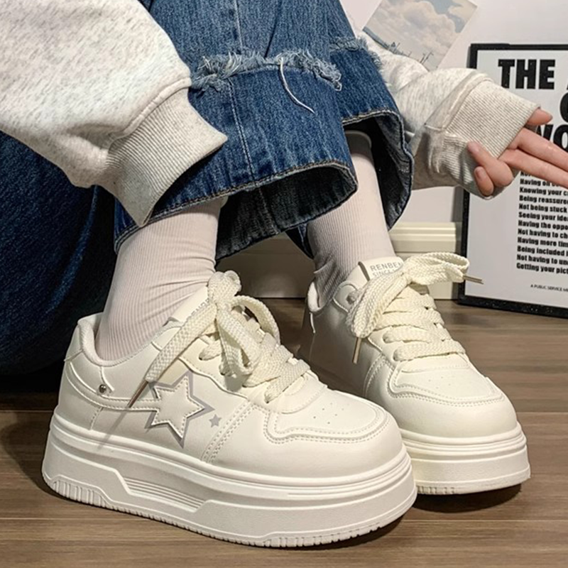 女童鞋春季2025小白鞋新款儿童皮面运动鞋中大童女孩爆款软底板鞋