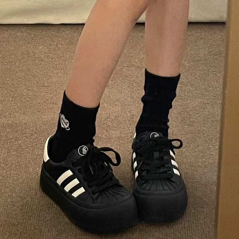 儿童百搭德训休闲厚底圆头板鞋黑色运动鞋德训增高爆款贝壳美式鞋,童鞋/婴儿鞋/亲子鞋,运动鞋,淘宝优惠券,粉丝福利购,淘宝优惠卷