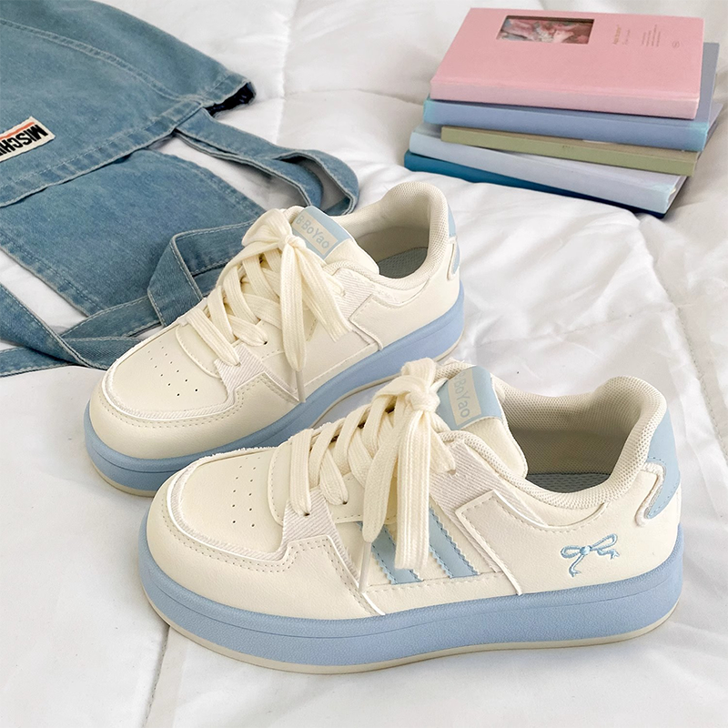 女童小白鞋2025新款春秋软底板鞋