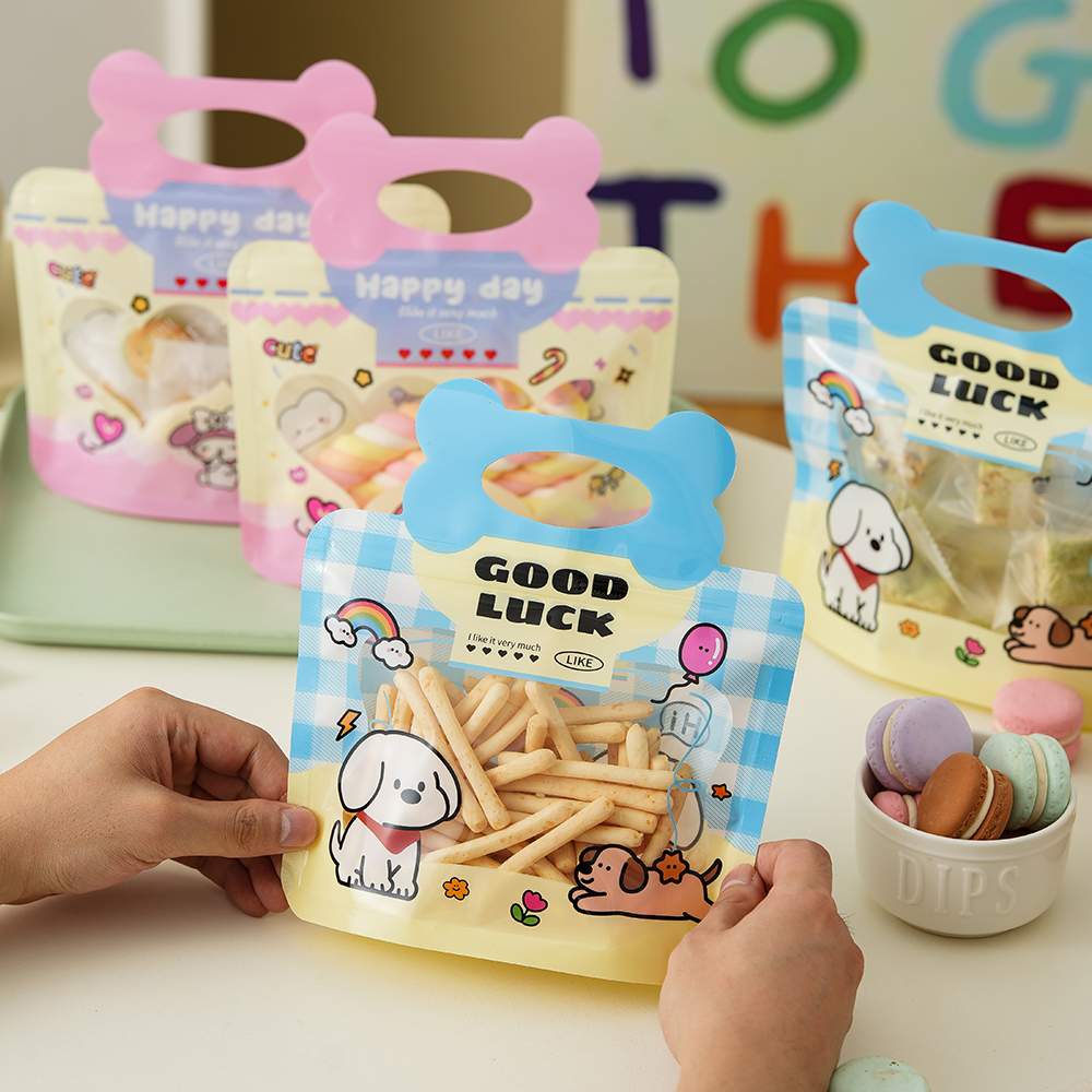 卡通零食饼干拉链自封袋