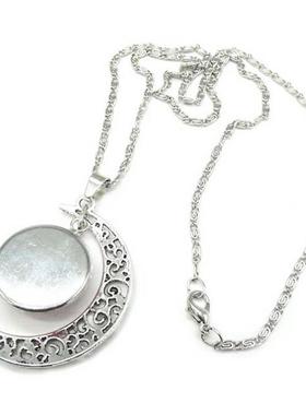 12星座情侣项链女百搭创意镂空月亮吊坠白羊座水瓶座项饰品