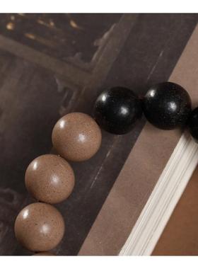 藏香司古法合香系列【太极】黑+白龙涎纯手工1.2MM手串天然材