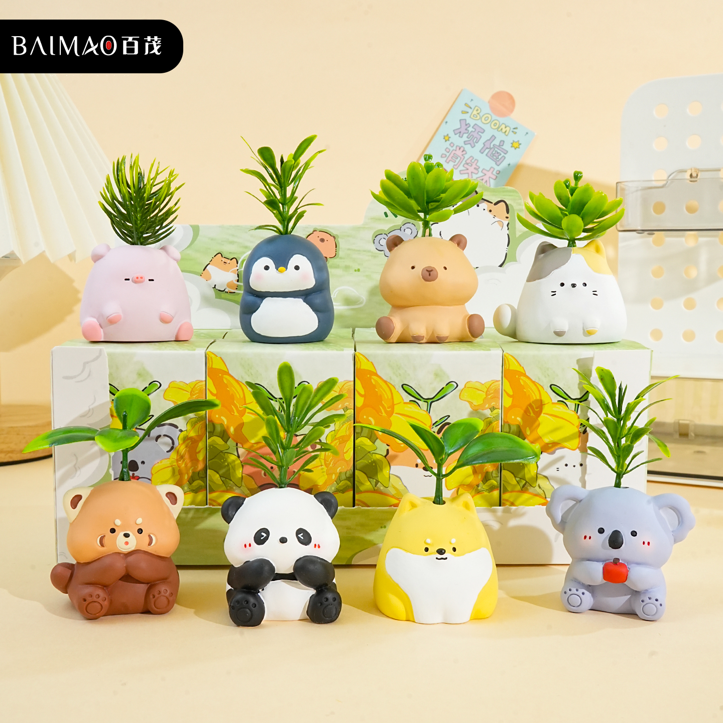 2025年新款萌宠常青桌面摆件