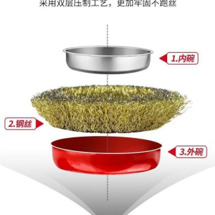 汽车轮胎轮毂钢丝轮钢丝刷洗车刷子钢丝球洗车工具钢丝轮钢丝刷
