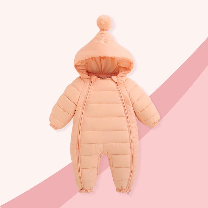 婴儿连体衣秋冬季棉服外出