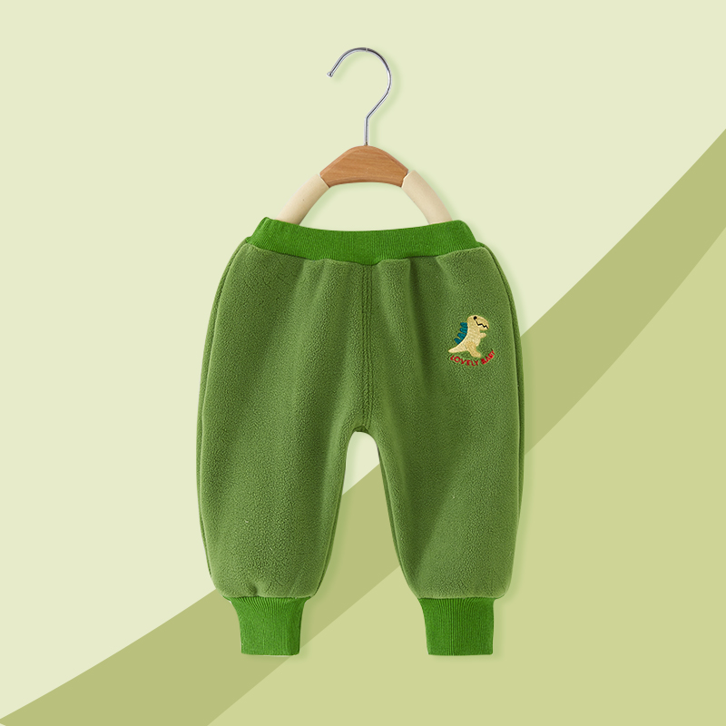 儿童裤子春秋冬季男童女童加绒加厚运动裤婴儿休闲裤保暖宝宝长裤