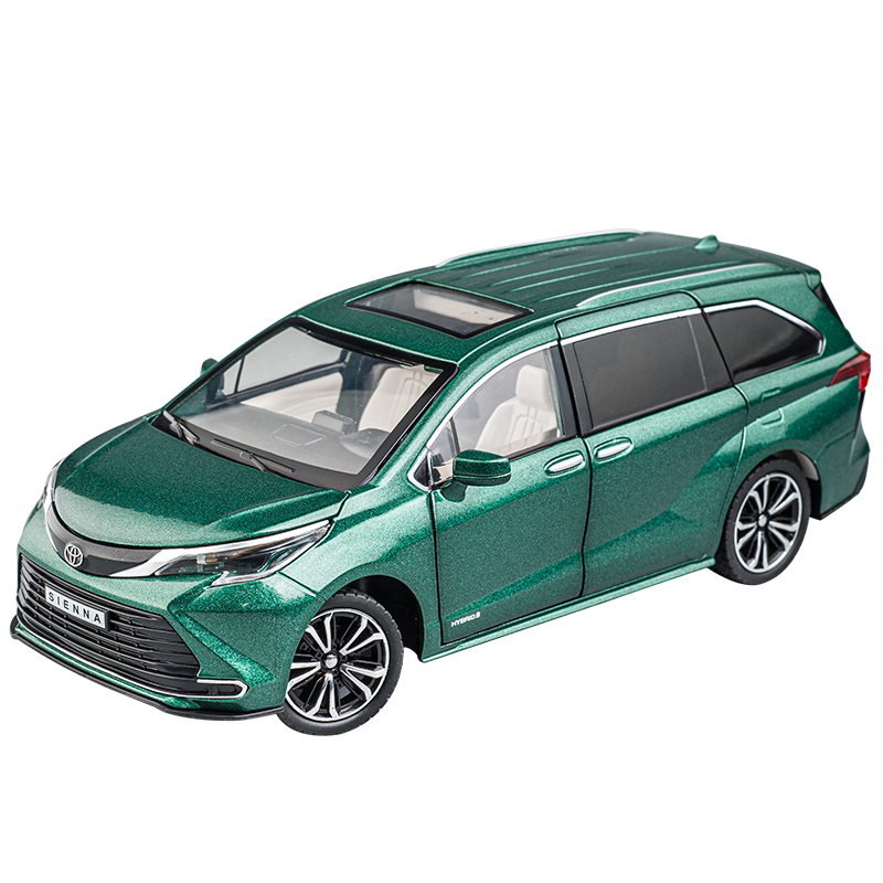 丰田塞纳正版授权合金模型车1:24仿真汽车模型摆件儿童礼物玩具车