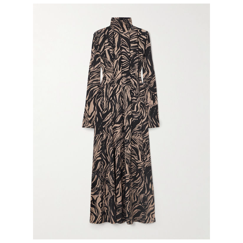 pswl Proenza Schouler White Label Mabel 拼接印花针织高领长