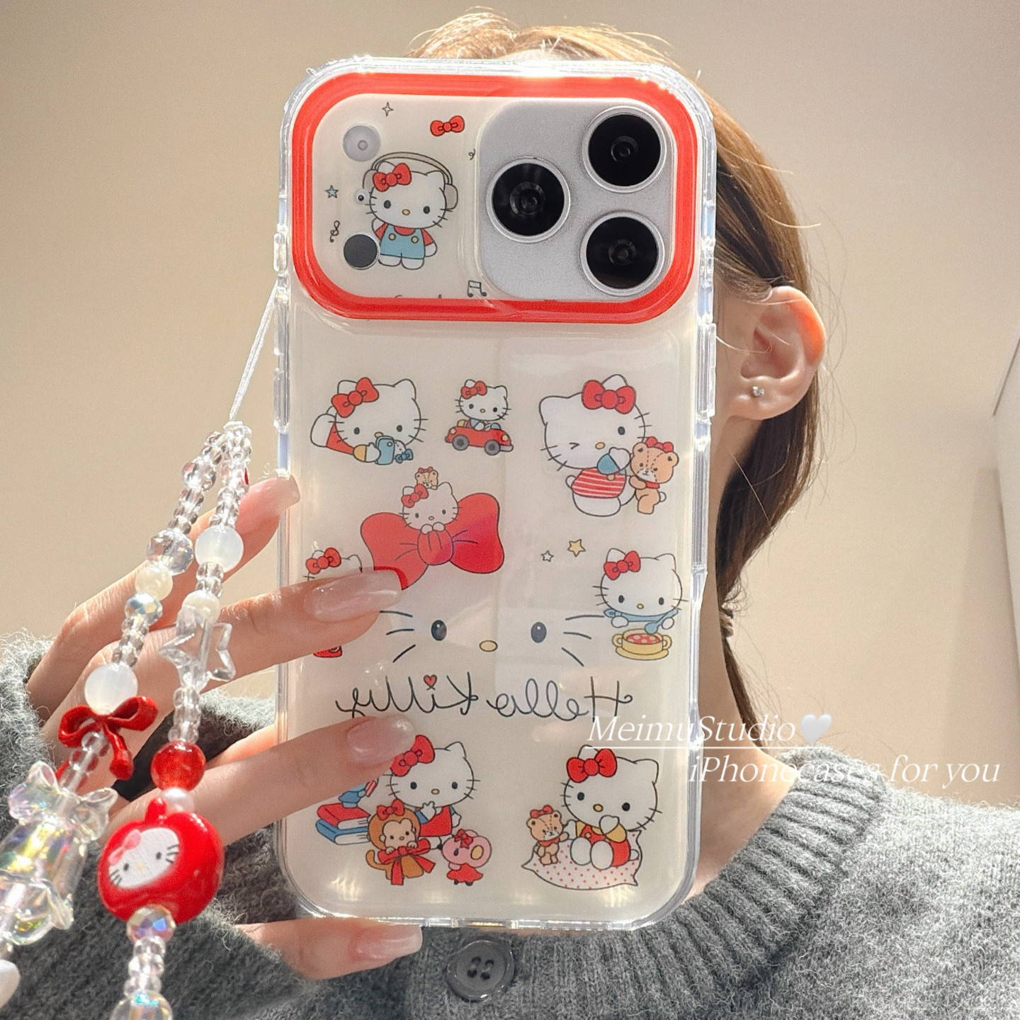 日系可爱凯蒂猫适用苹果手机壳