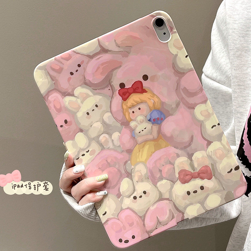 玩偶兔子女孩适用苹果ipadpro11保护壳ipadair54保护套10.9寸mini平板ipad2022/2021/2020保护套卡通iPad9876怎么看?