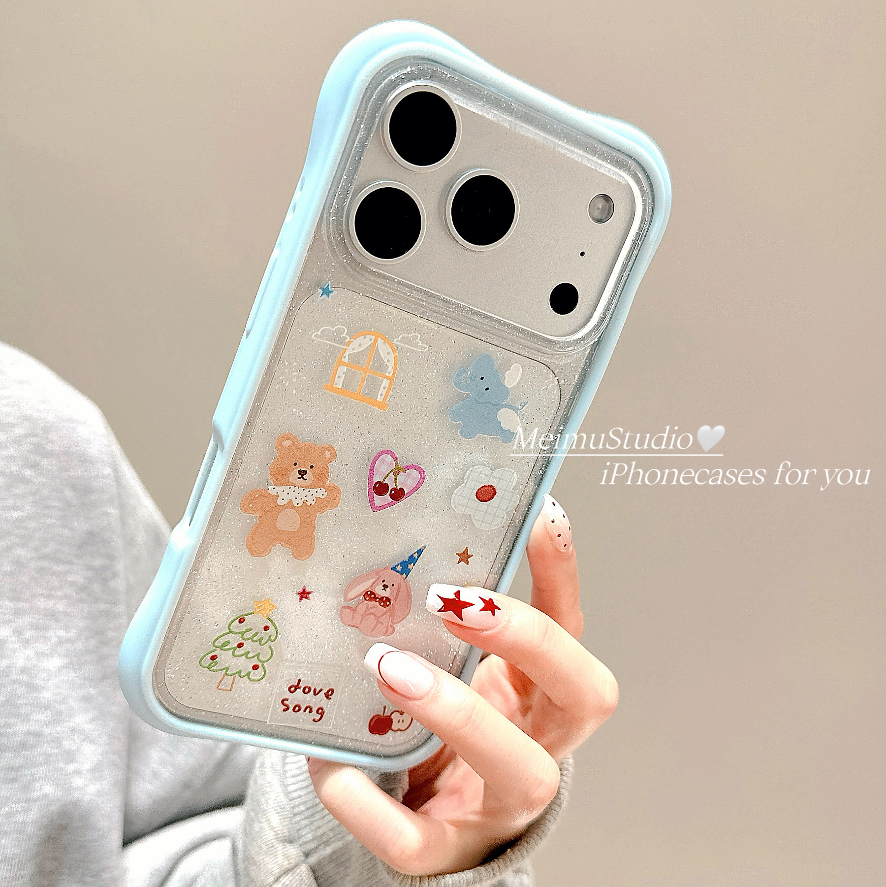 可爱卡通小动物适用苹果手机壳